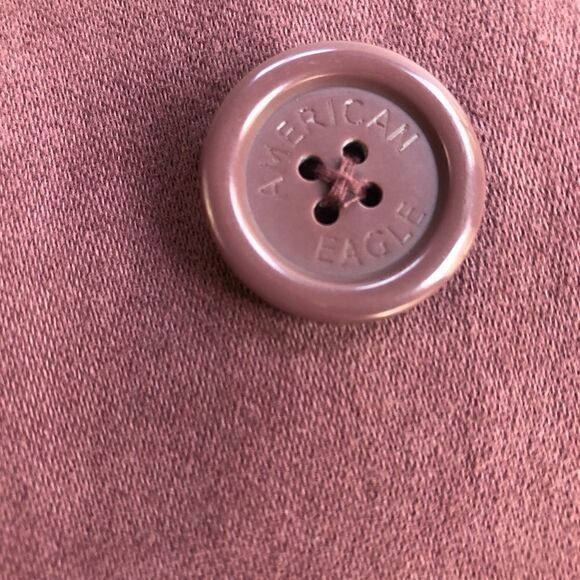 AEO AMERICAN EAGLE DUSTY ROSE VELVETEEN TASSEL EMBELLISHED OOAK PEACOAT SIZE S - Picture 7 of 12